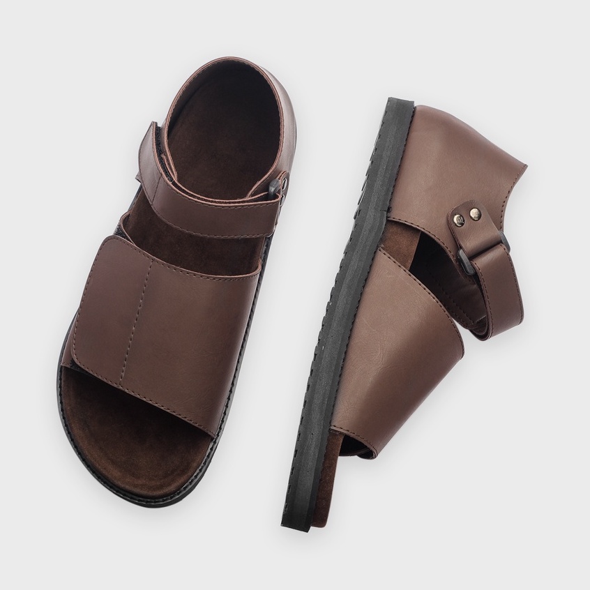 RORIN BROWN |ManNeedMe x GFLAMES| Sandal Jepit Pria Casual Sendal Slide ORIGINAL