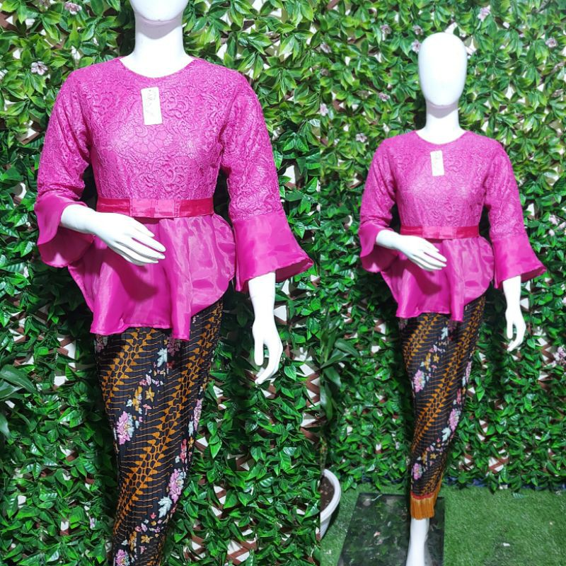 Stelan gotik brukat organza/kebaya brukat organza