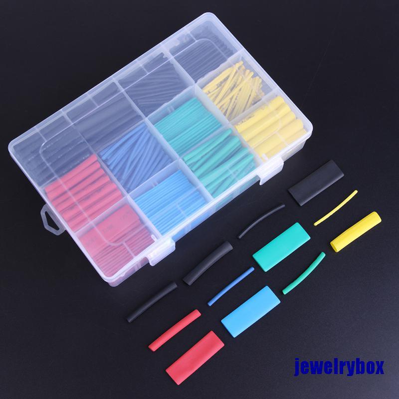 530pcs Tabung Pembungkus Kabel Kawat 2: 1 Heat Shrink