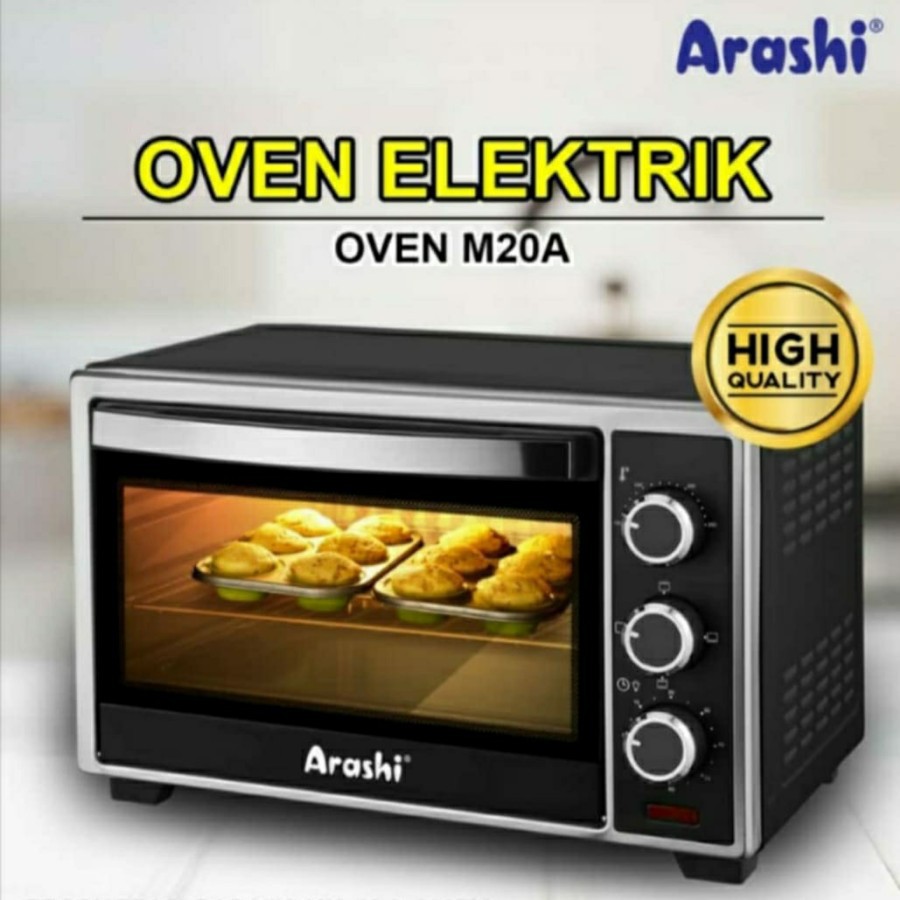 oven listrik low watt 20L Bergaransi Arashi M20A