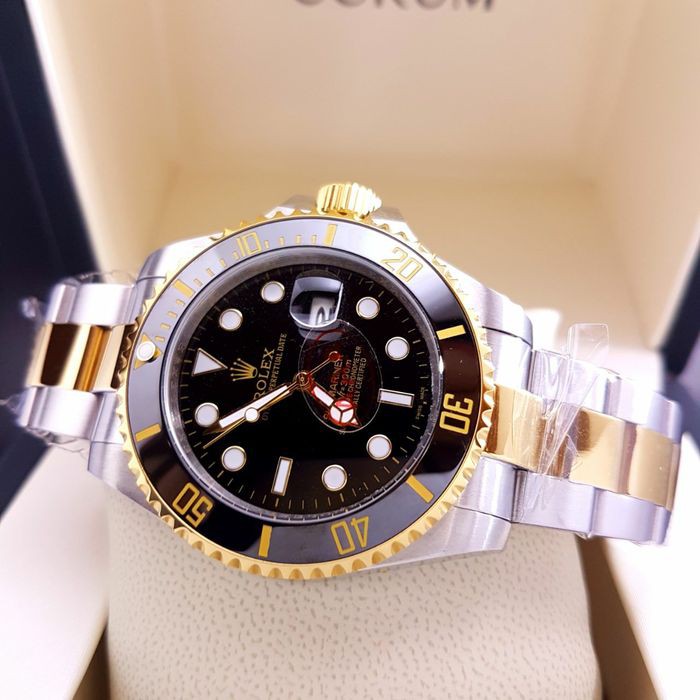 Jam Tangan Pria Mewah Rolex Submariner Two Tone Super Grade AAA