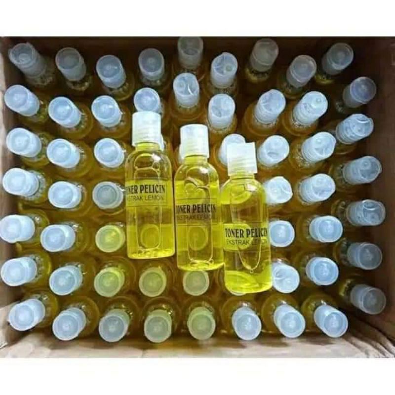 BISA COD Toner Pengglowing &amp; Pelicin Wajah Extra Lemon 1000% Ori Menglowingkan Wajah