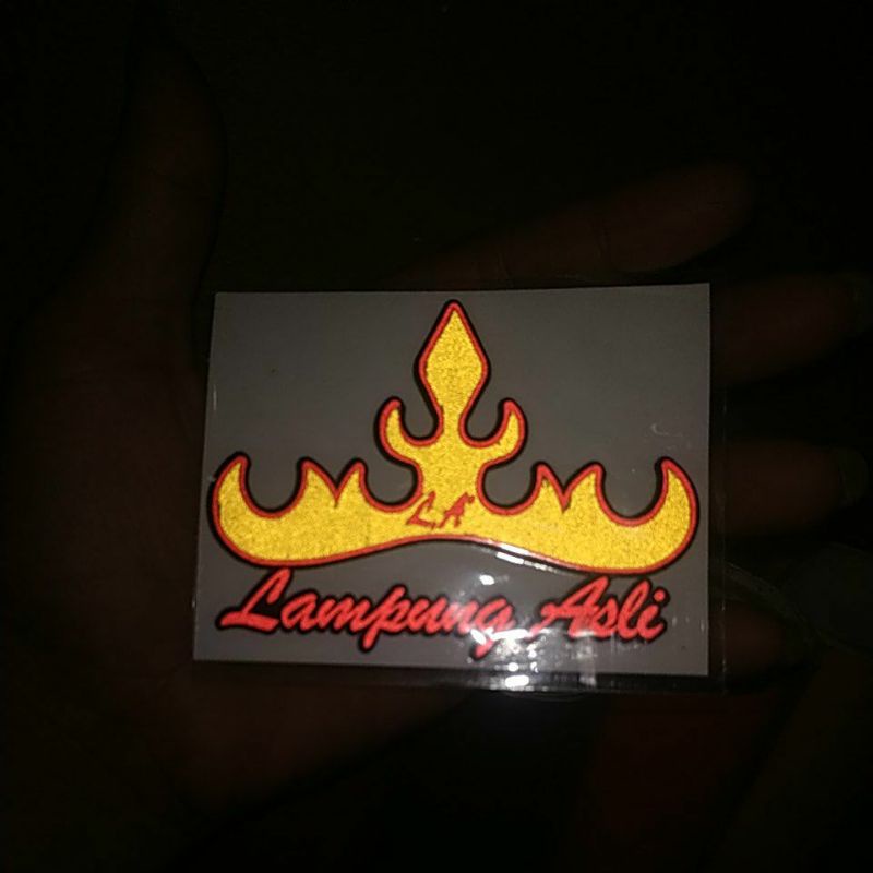 stiker Lampung Asli,Stiker Vutting Siger Lampung, sriker Cutting Motor Mobil dll