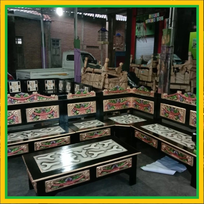 Kursi Ruang Tamu Jati Ruang L Sudut Murah