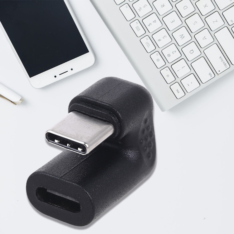 Spt Adapter Extension USB Tipe C Male Ke Female 180 Derajat Untuk Tablet / Laptop / Handphone