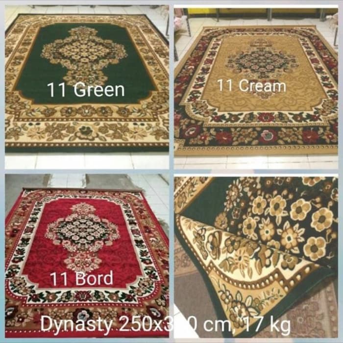 SALE  Karpet Permadani Besar Jumbo Tebal 230x310 cm Dynasty Cream B00092