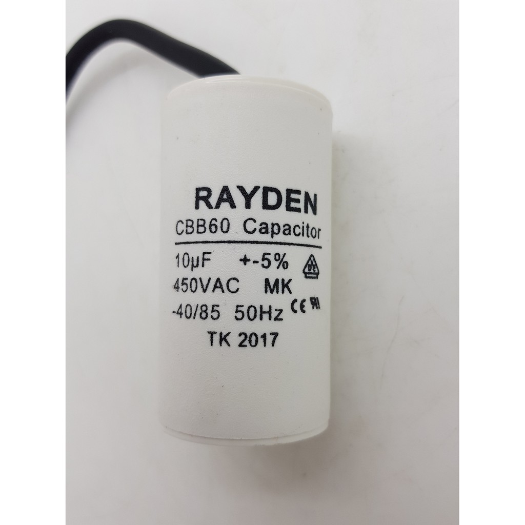 10 uf - 450V Kapasitor (Capacitor) Kabel RAYDEN (Spare Part Pompa Air)