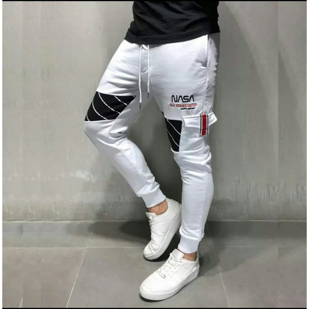 pakaian pria jogger nsa size M,L,XXL celana pria keren jogger pria terbaru - panteloni