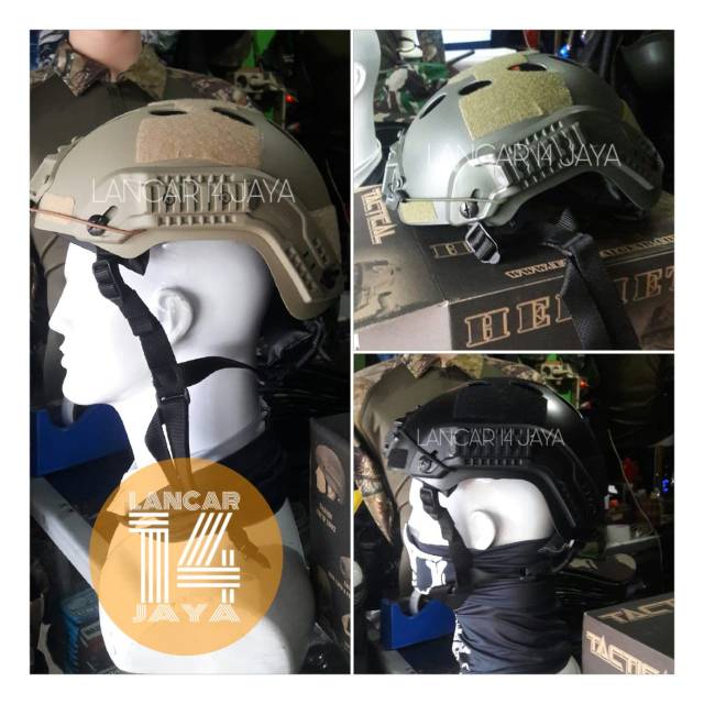 Helm tactical / cover face / protection / pengaman kepala army military murah bandung