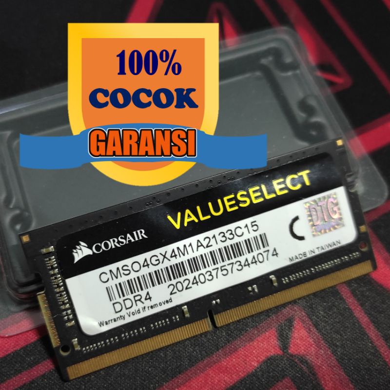 Corsair ddr4 4gb ram 2133mhz 2133 mhz ddr 4 gb laptop sodimm so-dimm