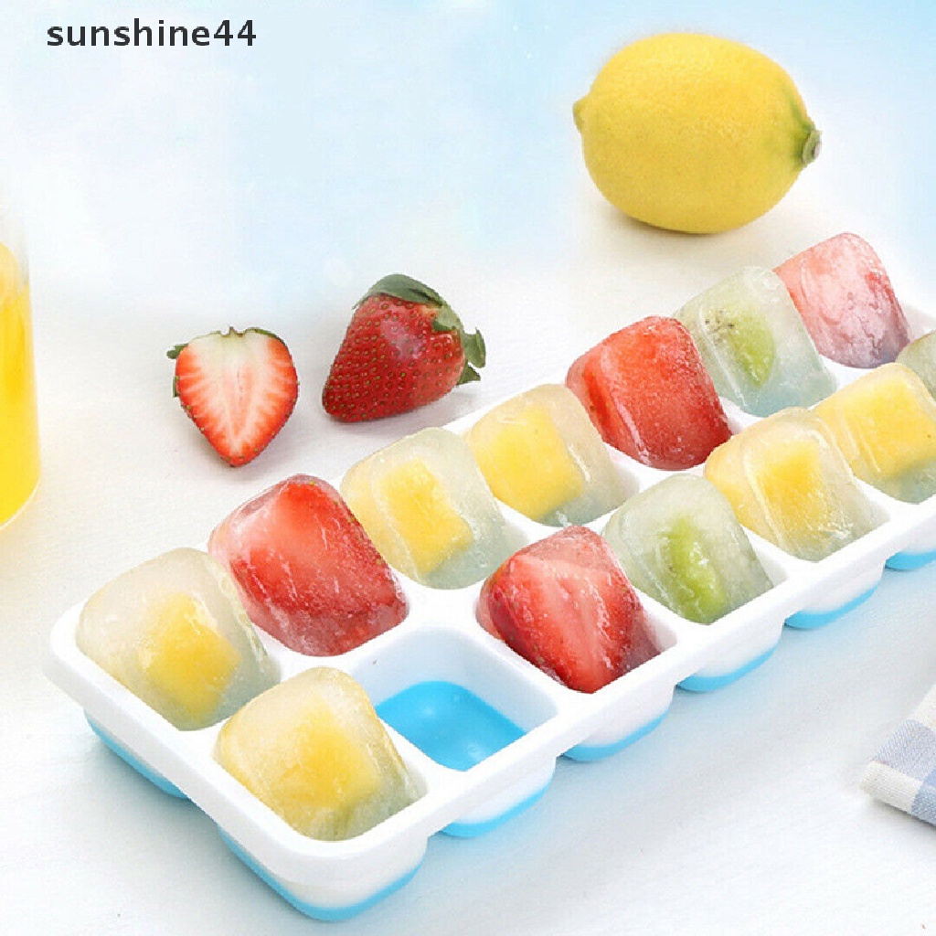 Sunshine Cetakan Es Batu / Jelly Bahan Silikon Dengan Tutup Untuk Whisky / Cocktail