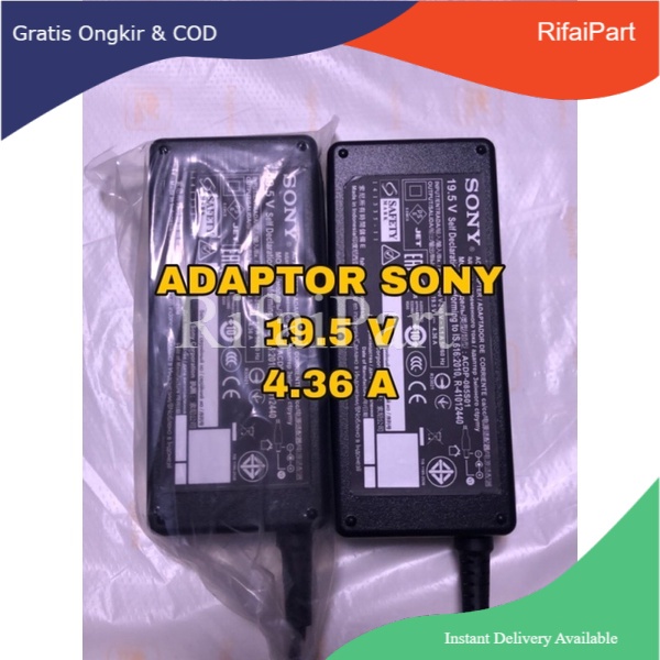 Adaptor Sony - Adaptor TV Sony 19.5 V  4.36 A
