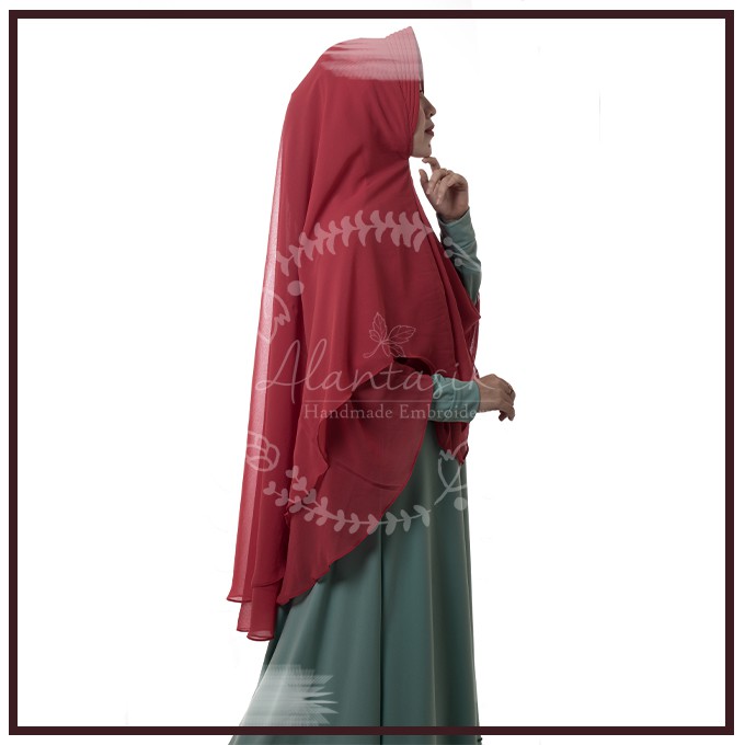 Alantasik - Jilbab / Khimar Jumbo 2 layer ceruty XL R.12