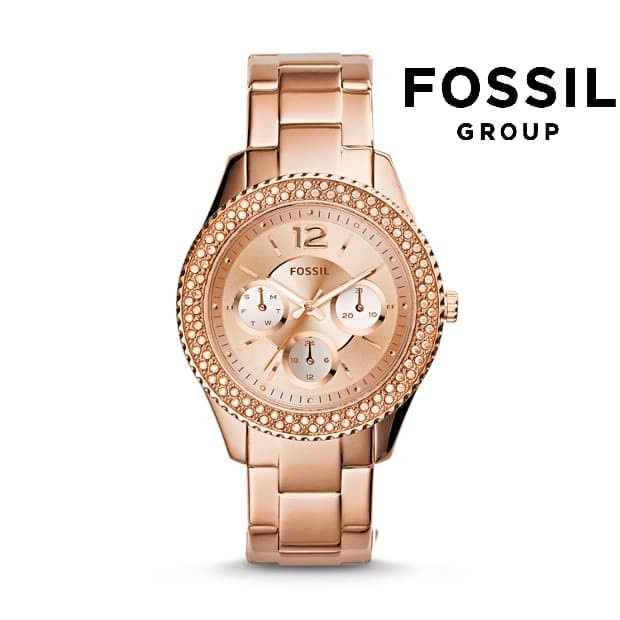 Sale Jam Tangan Wanita Fossil ES 3590 - ES 3590 Baterai Stainless Gold Jam Tangan Wanita Grosir Term