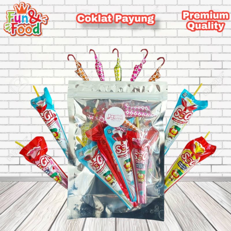 

Snack Umbrella Coklat Payung Kualitas Premium Mixed
