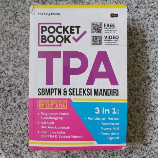 Preloved Pocket Book TPA SBMPTN dan Seleksi Mandiri The King Eduka