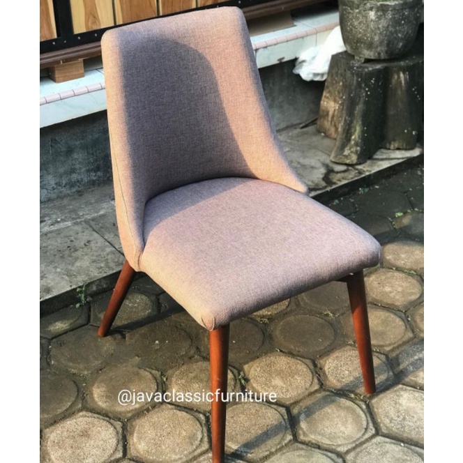 Kursi santai jok teras cafe minimalis modern kayu jati furniture jepara kursi makan tamu minimalis-1