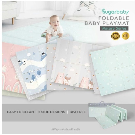 Sugar Baby Foldable Baby Playmat / Karpet Lipat Playmat Lipat Bayi Karpet Bayi Matras Bayi Playmat Foam Lipat Matras bermain bayi newborn matras anak Playmat bayi dan anak