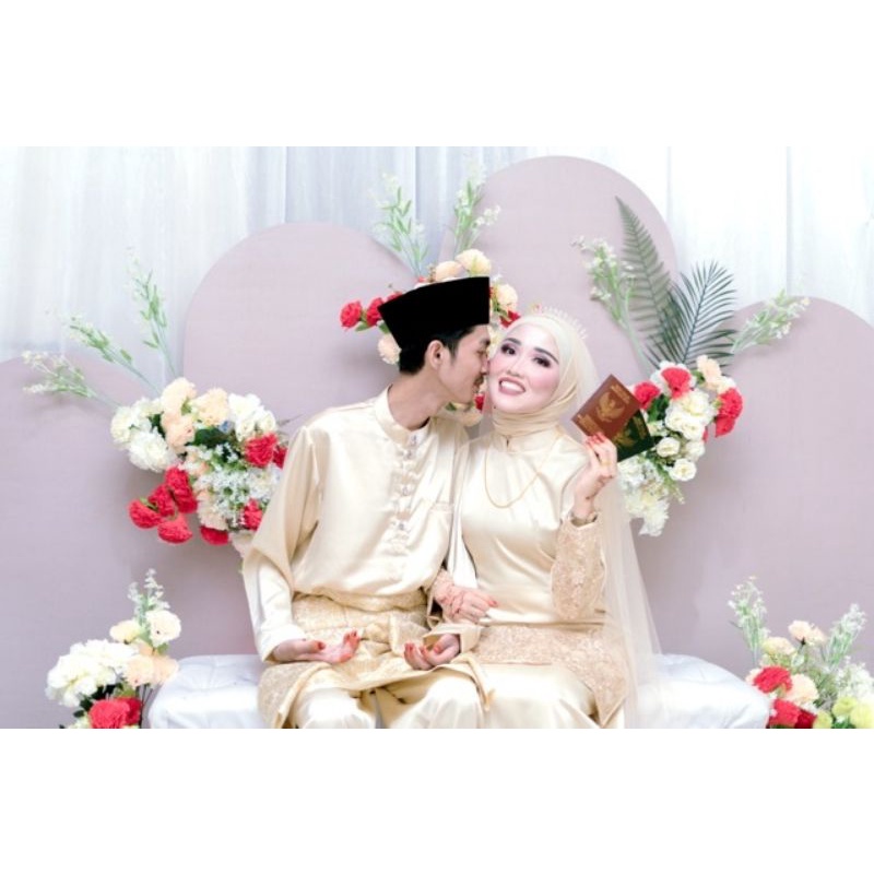 ONE SET NINDIA / Baju kurung /Baju akad/ baju nikah/Baju tunangan