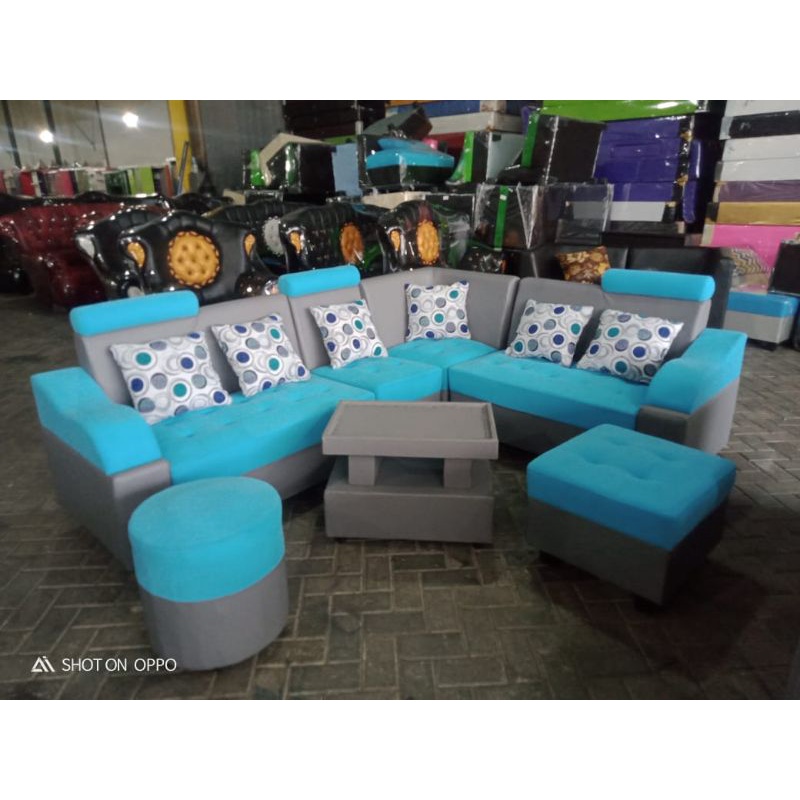 SOFA L BERANAK / SOFA BERANAK / SOFA L SUDUT / SOFA L PUTUS / SOFA MINIMALIS / SOFA JAGUAR