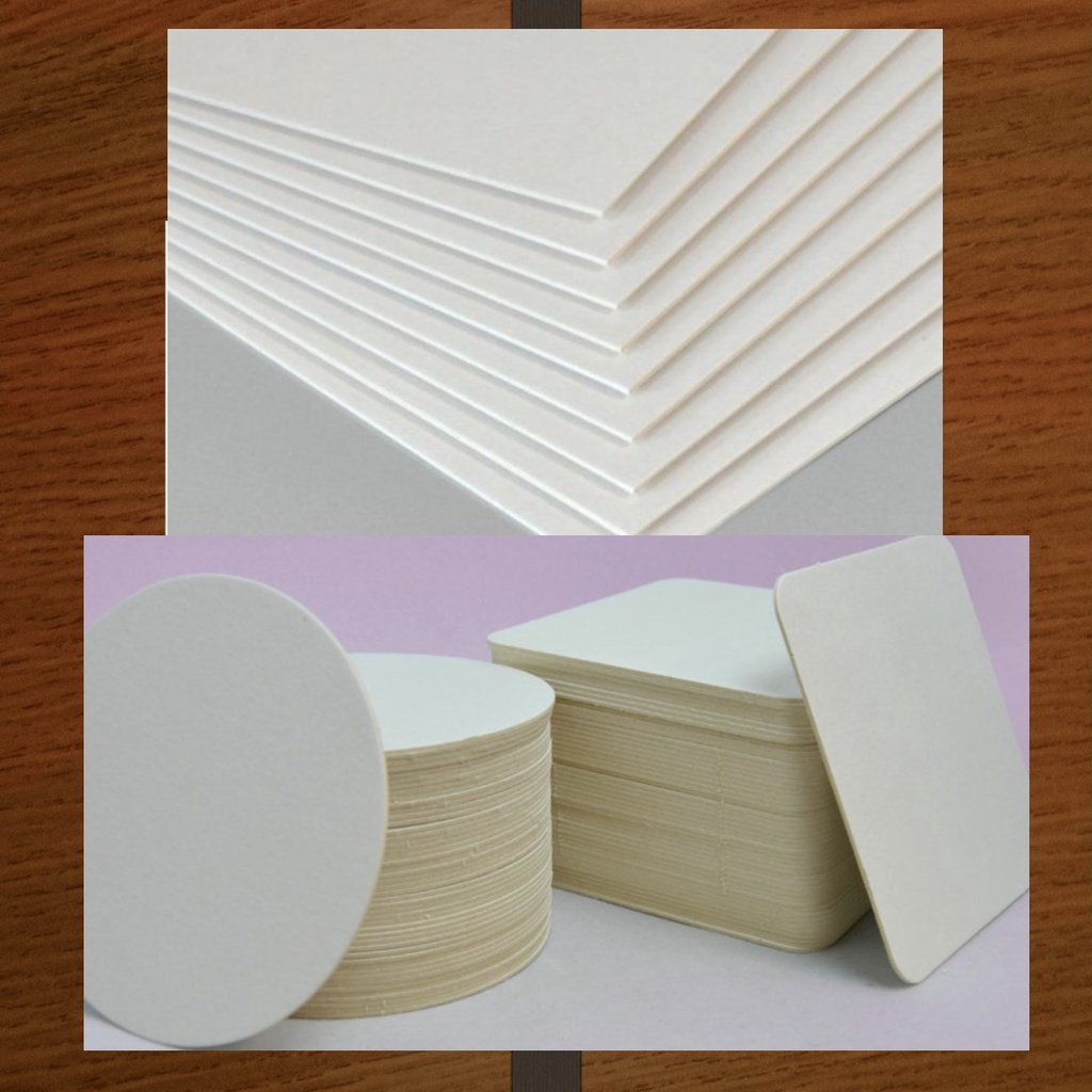 Kertas Beermat | Birmet | Board Putih | Kertas Maket 1,6mm Ukuran A4
