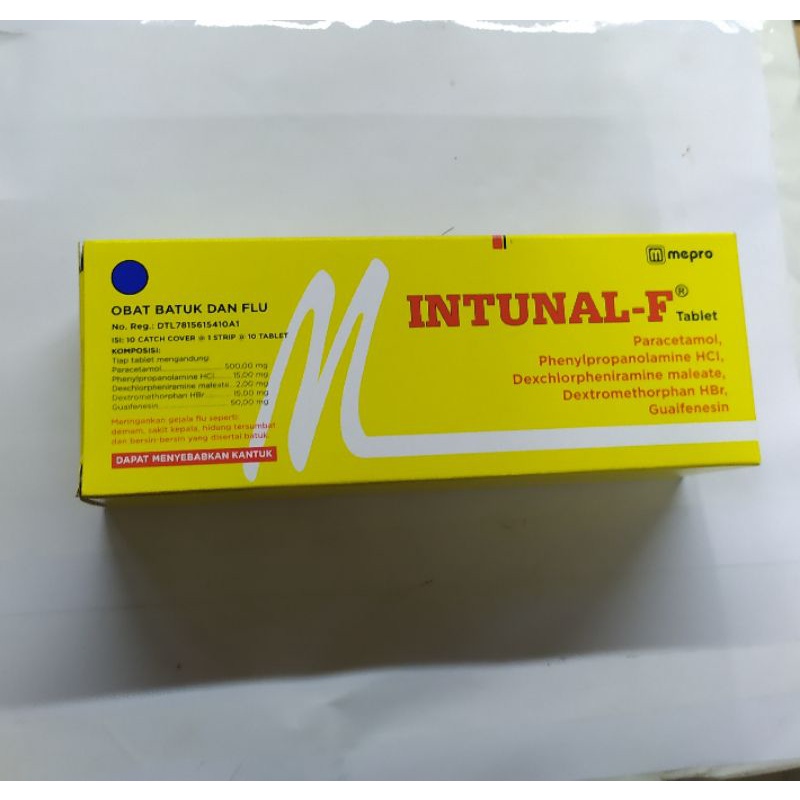 intunal f tablet box