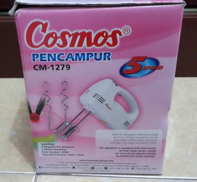 COSMOS HAND MIXER 5 SPEED LEVEL # CM-1279