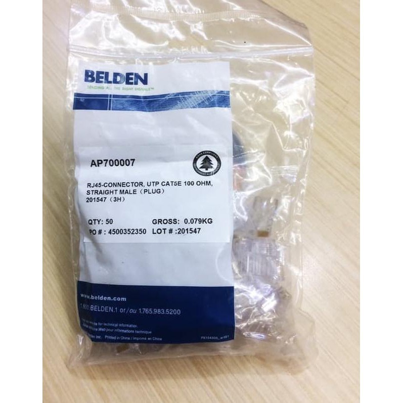 Konektor RJ45 Cat5E Belden - JUAL ECERAN