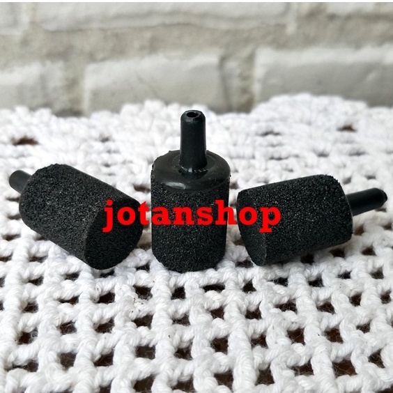 batu aerator airstone 2cm L2 HITAM aerasi air stone gelembung udara aquarium