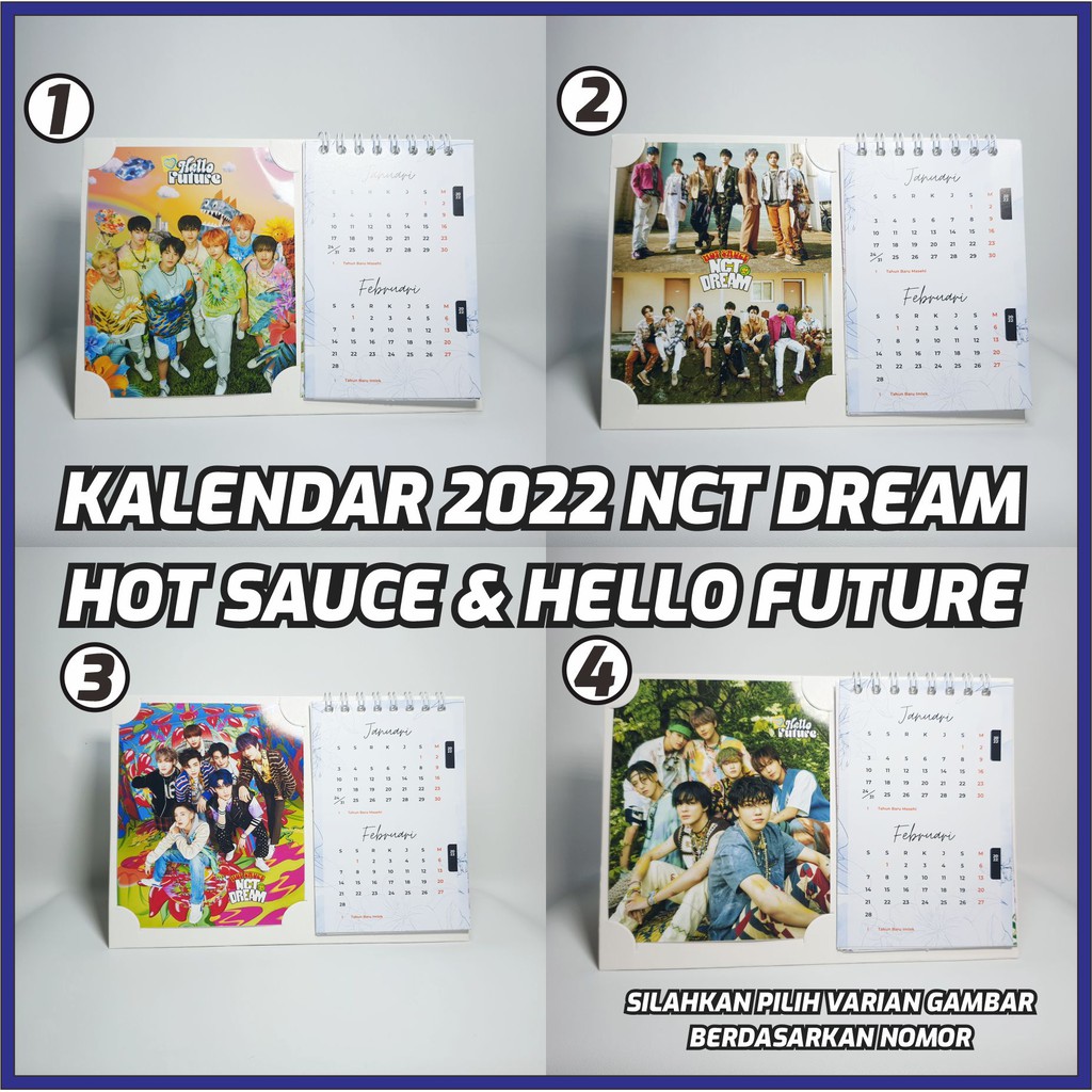 Kalendar DUDUK / MEJA 2023 NCT DREAM Hot Sauce GRUP