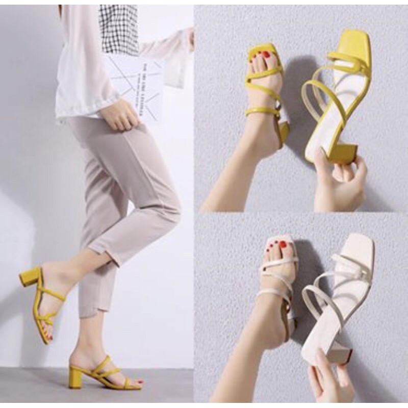 heels wanita Q548 import realpict