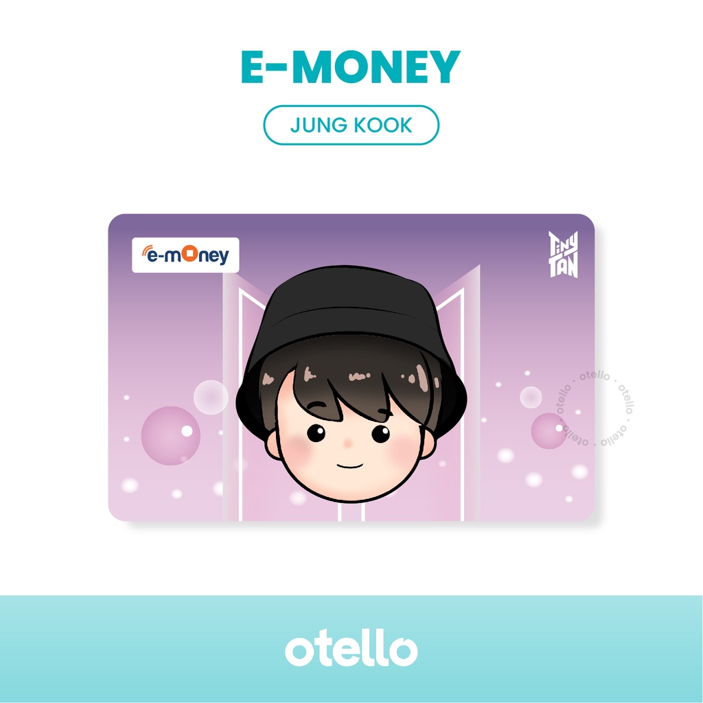 Kartu E-Money BTS Purple eMoney BTS TINYTAN Card eToll Mandiri BTS KPOP Idol Souvenir Merchandise