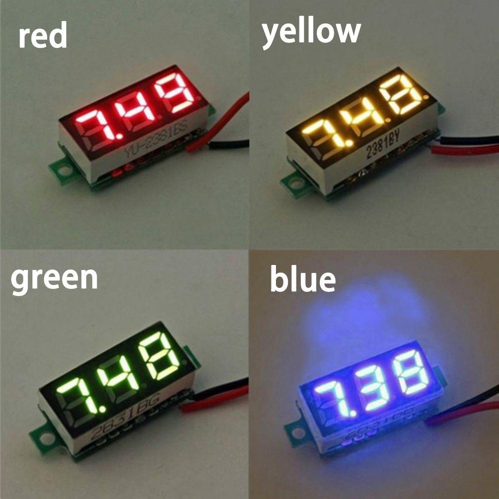 Nanas 1Pc Detektor Voltmeter Tegangan Alat Test Voltameter Display LED Mini