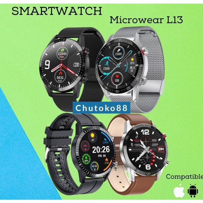 TERLARIS Microwear l13 Smartwatch Anti Air IP68 Fungsi Bluetooth / Pedometer //SMARTBAND MURAH/SMART