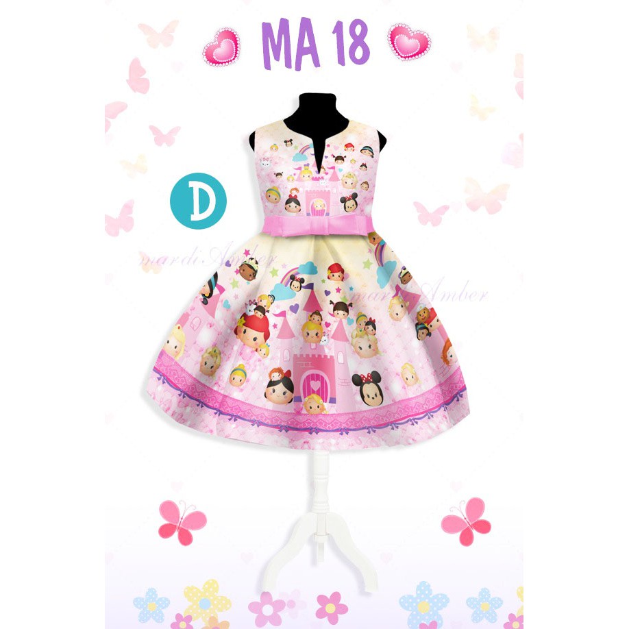 MA18 DRESS ANAK FROZEN LITTLEPONY KODE ABCDEF