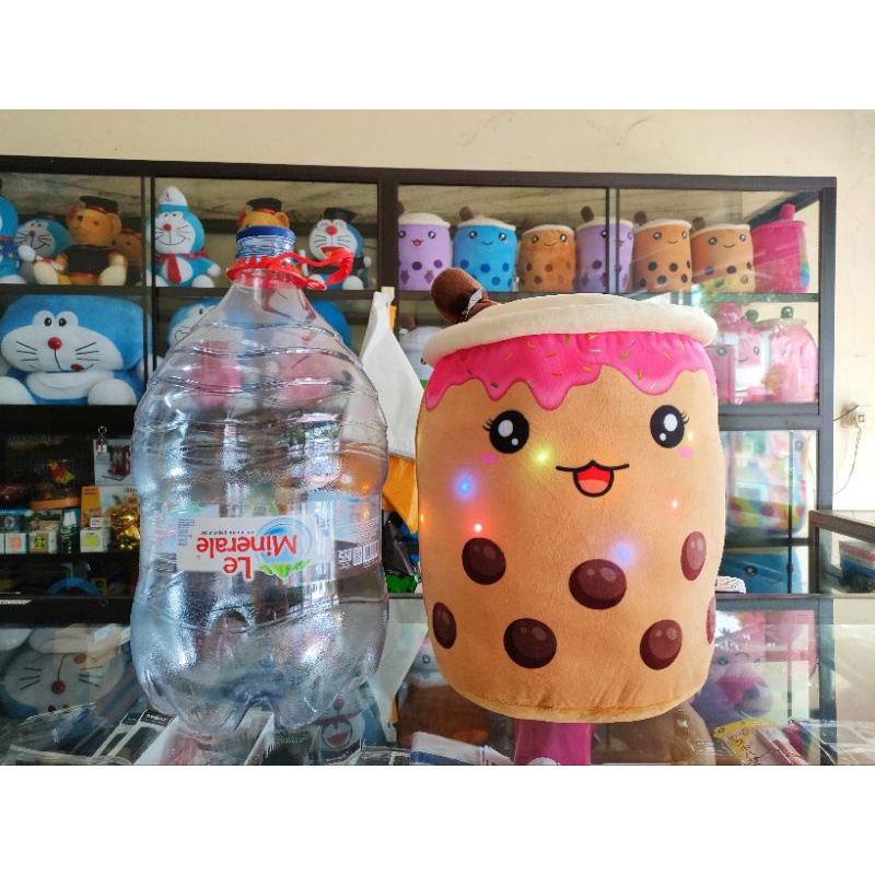 Boneka Boba Brown Sugar LED Ukuran Jumbo