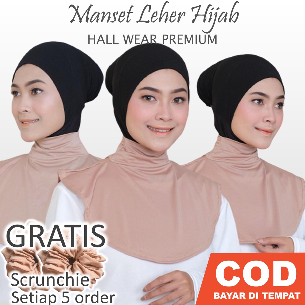 Inner Leher Hijab Mangset Leher Iner Leher Hijab Manset Leher Panjang Iner Leher Premium Manset Lehe