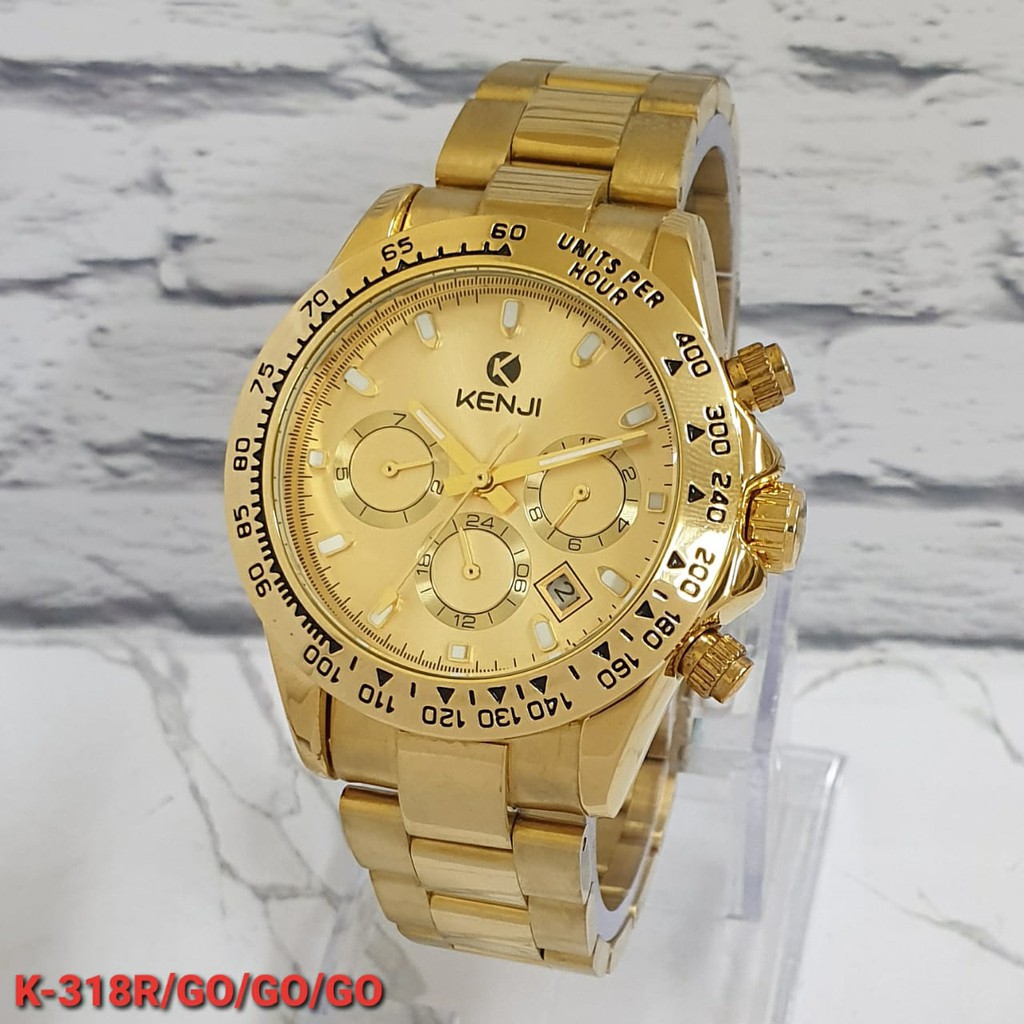 JAM TANGAN OTOMATIS ORIGINAL KENJI 318 CHRONOGRAPH UNISEKS