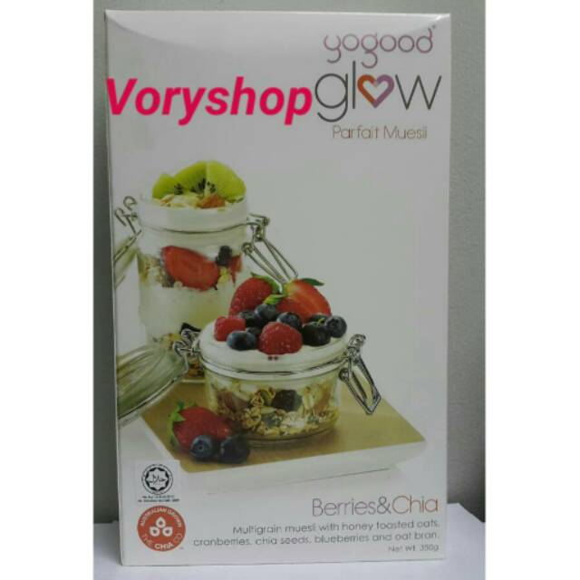 

Yogood glow parfait Muesli berries&chia 350gr