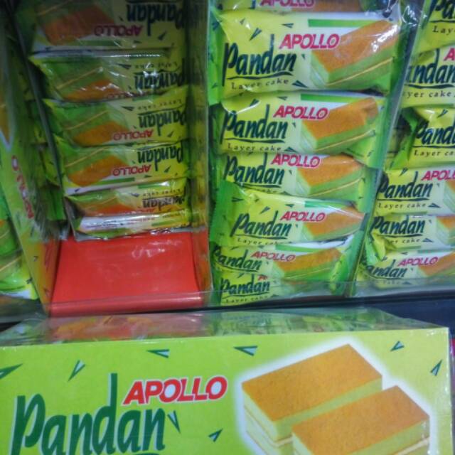 

APOLLO PANDAN CAKE ISI 20 PCS /