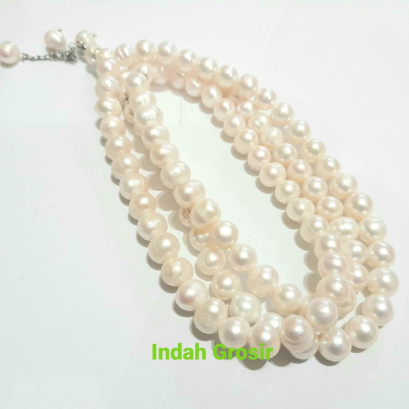 TASBIH MUTIARA 99BUTIR 10MM ASLI ORIGINAL