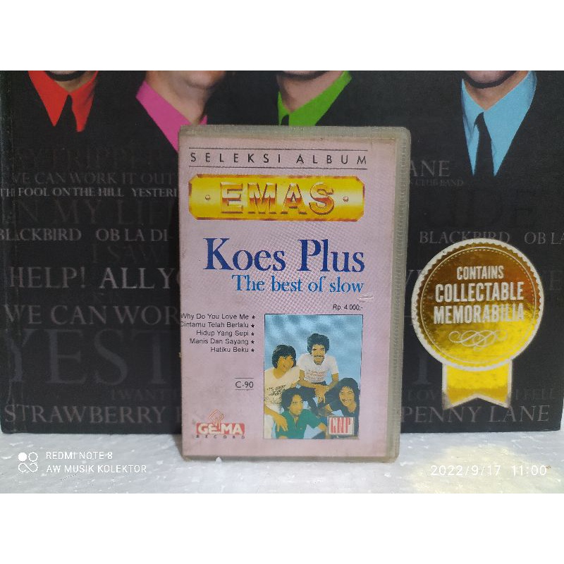 Kaset Pita : SELEKSI ALBUM EMAS Koes Plus - The best of slow C-90