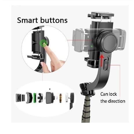 Trend-Gimbal Stabilizer Selfie Stick Tripod L08 For Smartphone