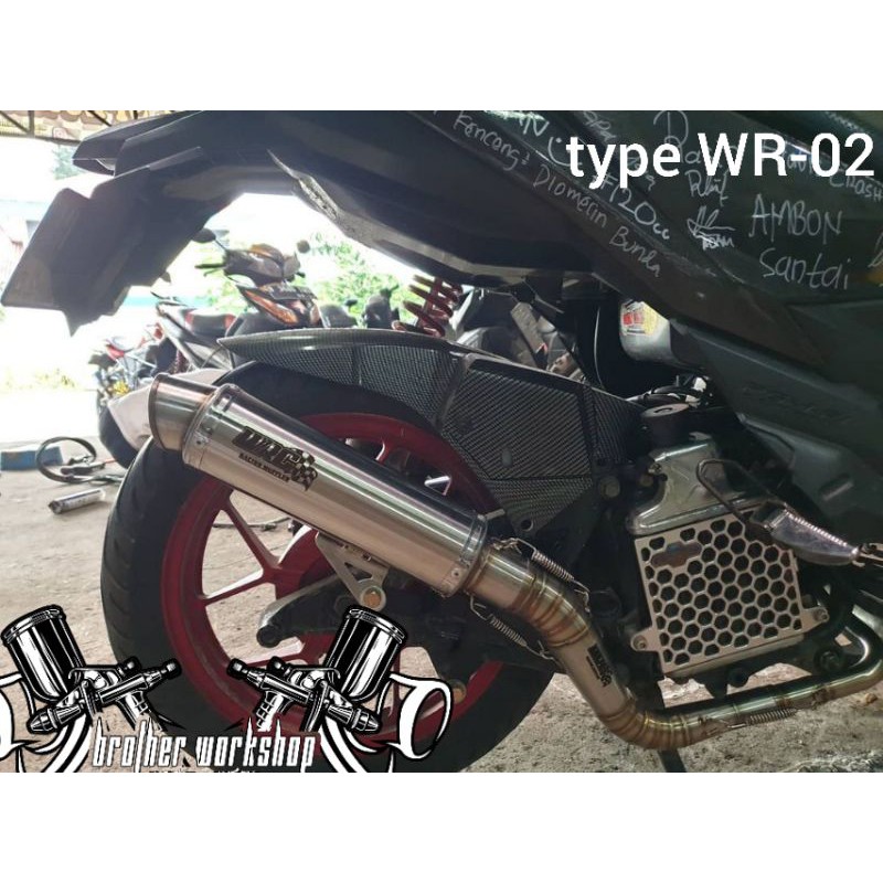 Knalpot WRC Racing bebasan Vario 125/150 Old Led New ORIGINAL ASLI