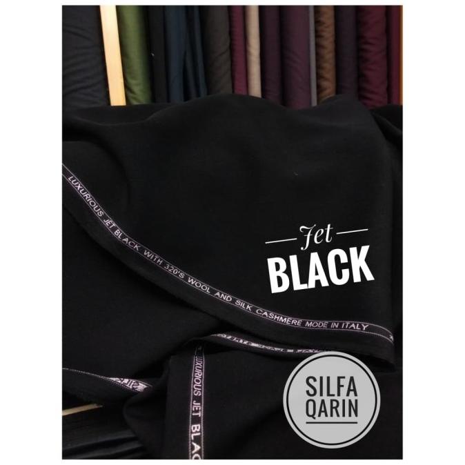 Kain Jet Black Import _ Bahan Celana/Jas _ Kain Bahan Jet Black