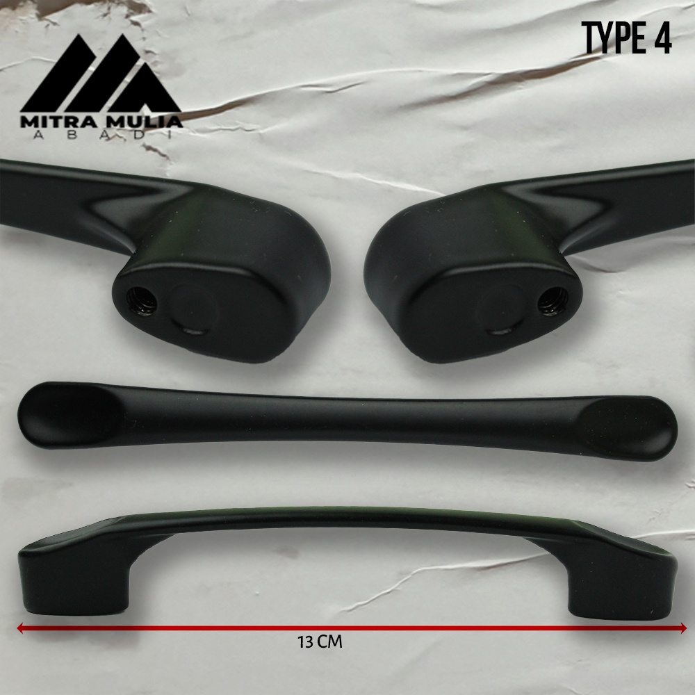 Tarikan Laci Coating Hitam | Handle Gagang Pintu Lemari | Handle Laci