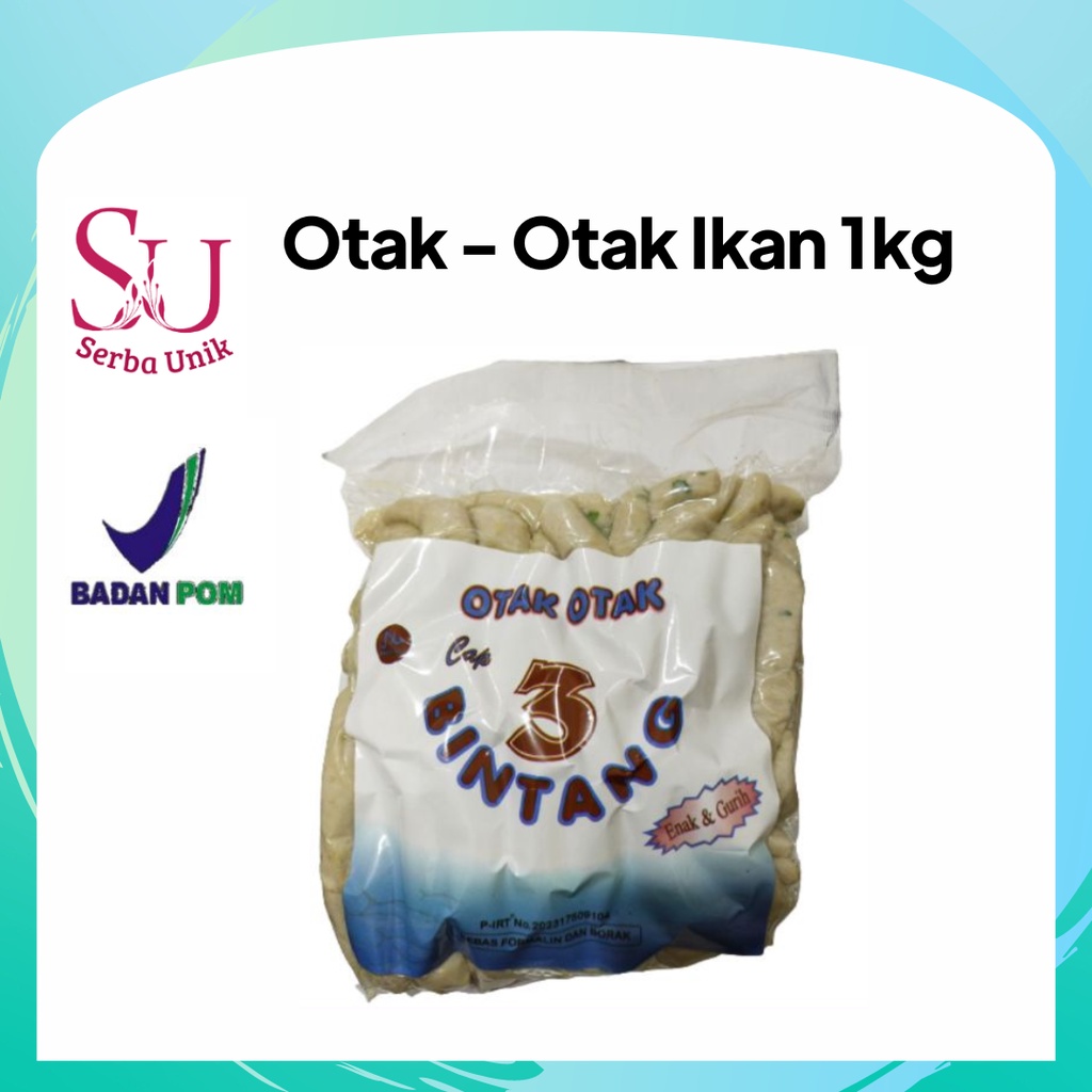 Cap 3 Bintang Otak-Otak Ikan Asli 1kg