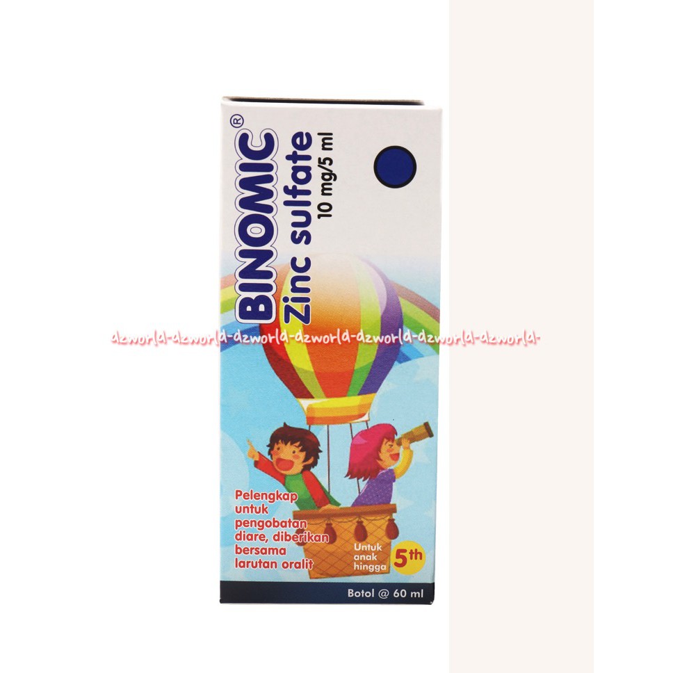 Binomic 60ml Zinc Sulfate Syrup Obat Diare Sirup Anak Binomik Mencret Untuk Anak Anak Kids Obat Diare Sakit Perut Mencret Model Sirup Anak 60 ml Binomik Zing 60 ml