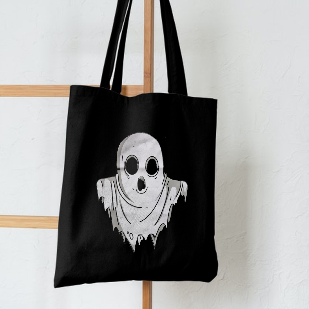 FLASH SALE 7.7 - TOTEBAG [RESLETING+MUAT LAPTOP] SEMI-KANVAS DINIR 300 UKURAN 33X38 CM BERMOTIF GHOST | TOTEBAG HITAM | TOTEBAG GHOST | TOTEBAG KERJA/KULIAH/SEKOLAH | TOTEBAG HANTU LARI | TOTEBAG TIGA HANTU | TOTEBAG HANTU TERBANG | TOTEBAG SAPU HANTU