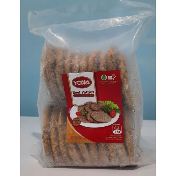 

Beef Patties YONA 1 kg (isi 20)